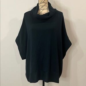 Coldwater Creek wool blend cowl neck poncho sweater 3X